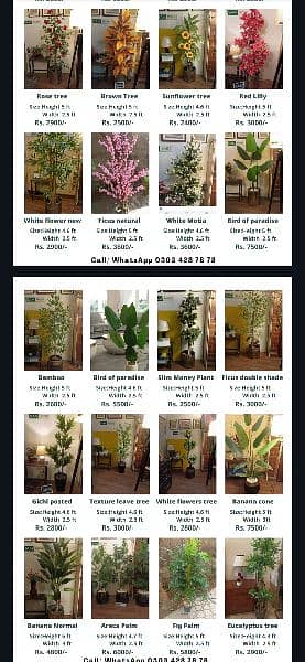 Planter, Artificial indoor plants. Table plants see pictures 2