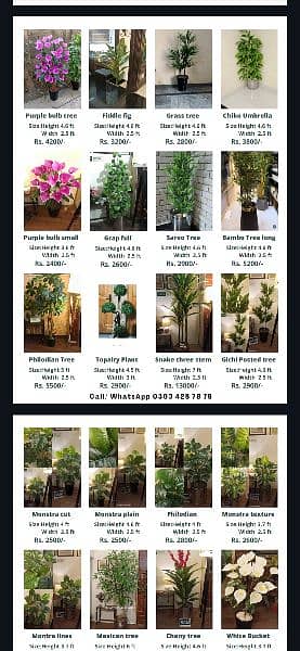 Planter, Artificial indoor plants. Table plants see pictures 3