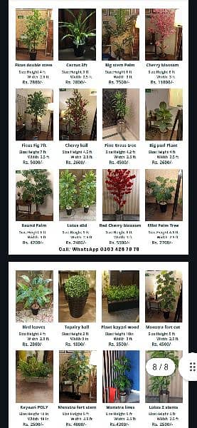 Planter, Artificial indoor plants. Table plants see pictures 5