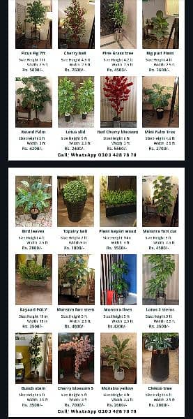 Planter, Artificial indoor plants. Table plants see pictures 6