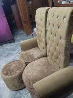 Two Long Room Chairs With Table 03076716700