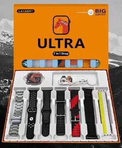7 Straps Ultra Smart watch Full Display watch FREE DELIVERY