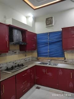 5 marla upper portion for rent in valancia town 1 bed attached bath t. v loung