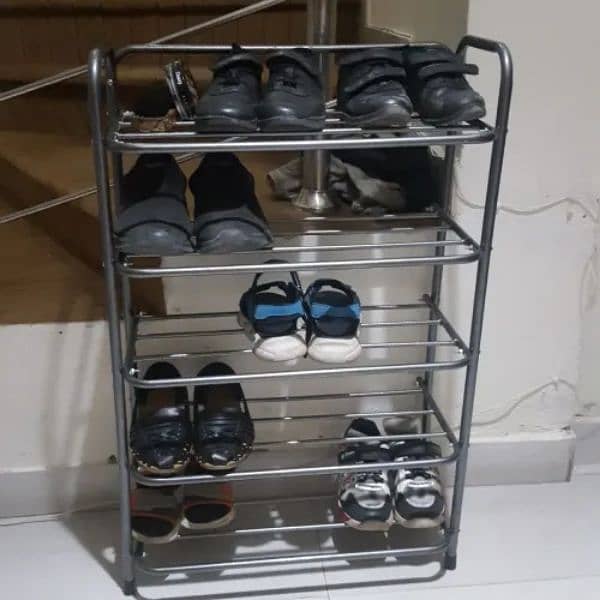 Brand New Iron 5 Layer Shoes Stand Rack Organizer Premium Quality 6