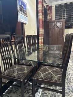 Dinning Table + 8 Chairs