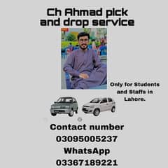 Pick and drop service in Lahore.