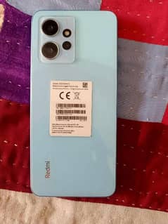 Redmi note 12 8+4 128 complete box 10 months warranty