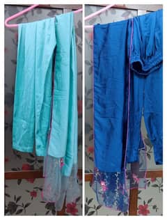umbrella frock with dupatta and trouser
