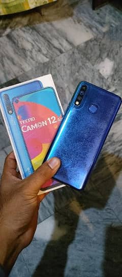 Tecno Camon 12 Ram 4GB Rom 64GB 10/8condition one handed