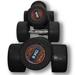 ZEE MAX S Rubber Coated Dumbbell 350 Rupees Per Kg