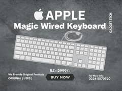 Apple Magic Wired Slim Keyboard MacBook Laptop in Pakistan Lahore