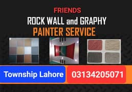 Friends Painter and Rock Wall and Graphy