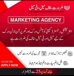 Male and Female staff are required for online work,home base