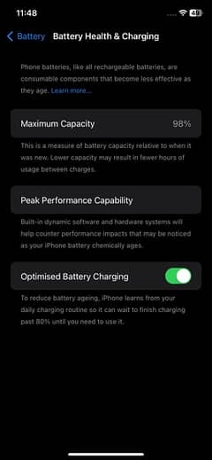 iphone 11 with box and battery is 98%