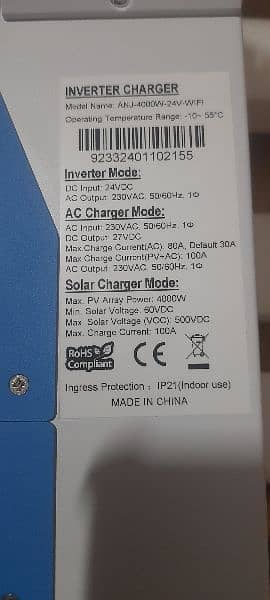 New box pack hybrid solar inverter 4kw 24Dc volt 1