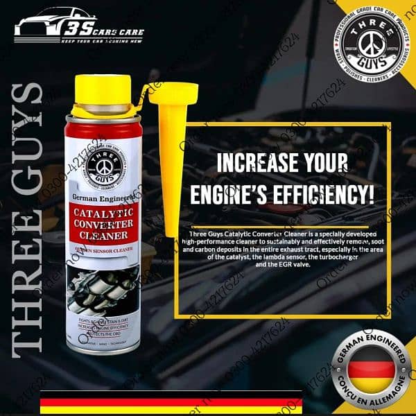 Catalytic Car Converter Cleaner 320ML THREE GUYS  (German Engine 1