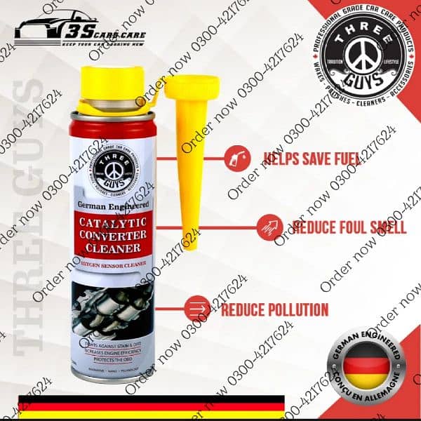 Catalytic Car Converter Cleaner 320ML THREE GUYS  (German Engine 5