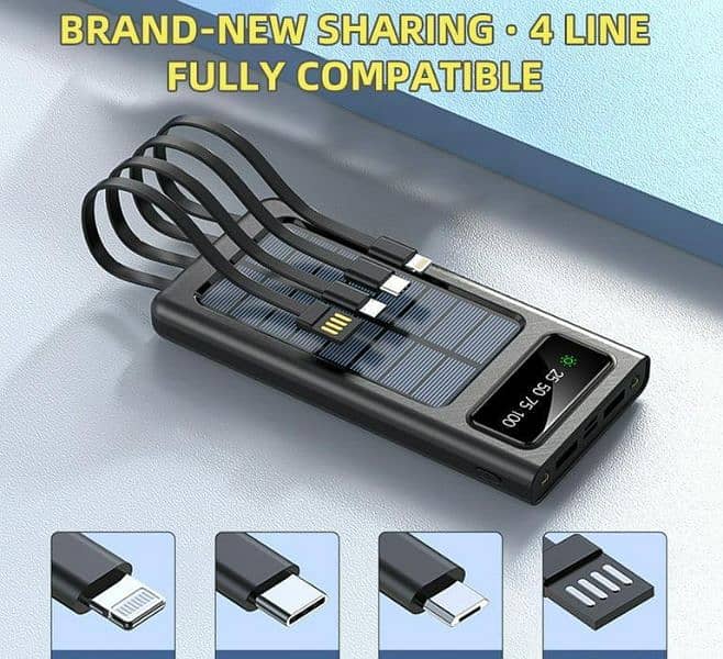 SOLAR CHARGING POWER BANK FOR MOBILES 0