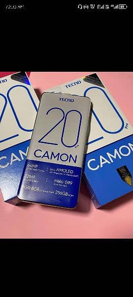 tecno camon 20 8+8 256gb complete box 1