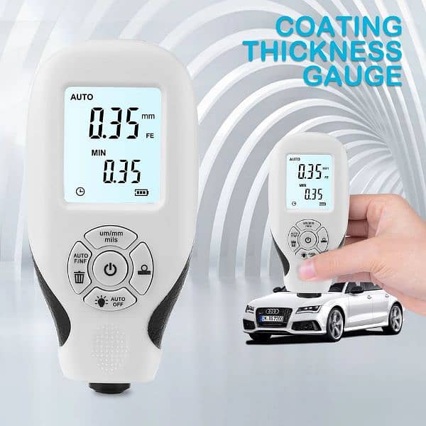 Paint Thickness Tester Car Coating Film Thickness Gauge 0~2000u 4