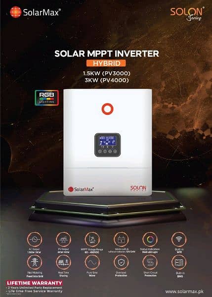 SOLAR MAX /  INVEREX / SOLAX / HUAWEI / SAKO SOLAR HYBRID INVERTERS 3