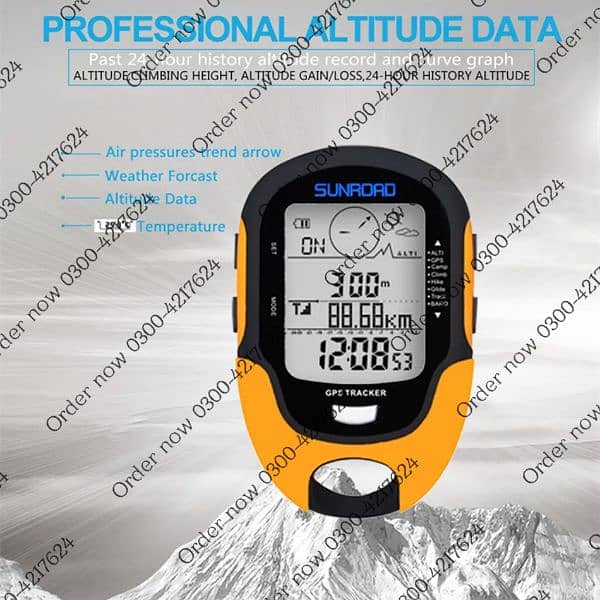 FR510 GPS sports Altimeter Altitude Compass Fishing Barometer Temper 2