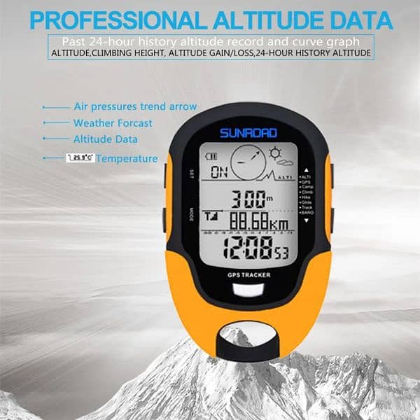 FR510 GPS sports Altimeter Altitude Compass Fishing Barometer Temper 3