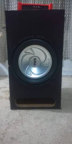 amplifier and bass boosted speaker for sale