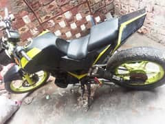 125cc EXEL deluxe modified to sports bike