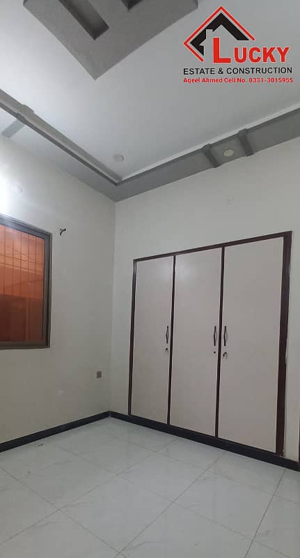 Corner 200 Sq. Yd. Ground Floor 3 Bed D/D House For Rent at STATE BANK SOCIETY 17-A Scheme 33 Near By Karachi University Society. 5