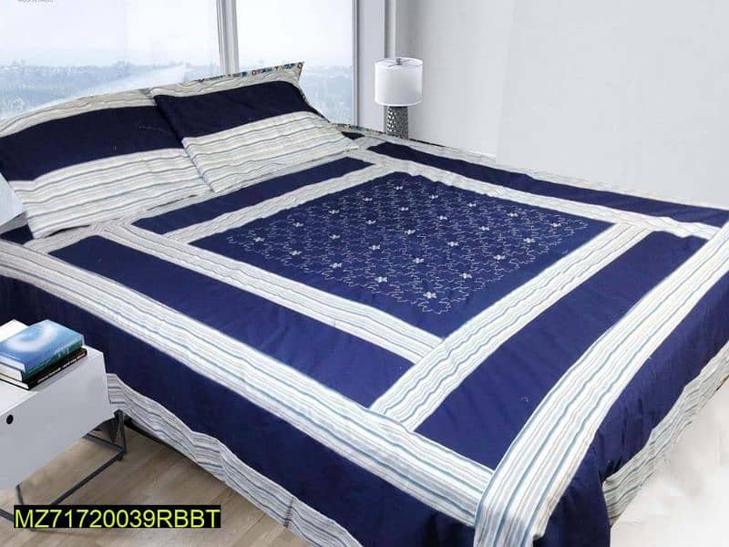 Free home Delivery,Brand New king Size bed sheet with PatchWork 4