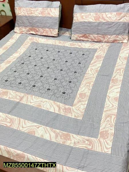 Free home Delivery,Brand New king Size bed sheet with PatchWork 6