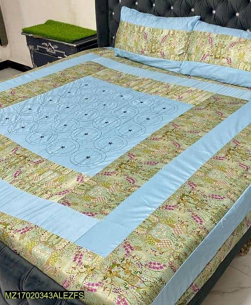 Free home Delivery,Brand New king Size bed sheet with PatchWork 9