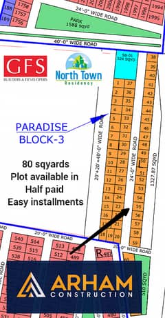 North Town Residency Phase 1 Paradise Block. 3 Plot