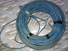 Cat 6e 350MHZ (64 meter) Twisted 4 Pairs Ethernet cable 4 months used.