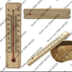 Wall Thermometer Wood For Room Temperature Meter |