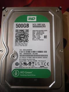 Wd green hard drive 500GB
