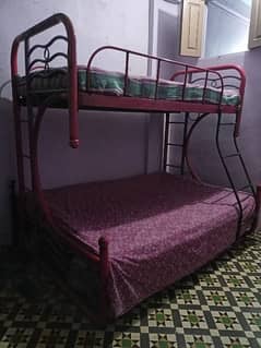 Bunk bed with specially made cotton mattress
