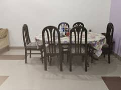 wooden dinning table 1 month use