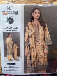 HAMZA STORE 3PC Embroidered Lawn Dresses Asim Jofa New Article