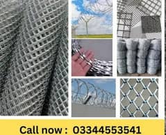 Razor Barbed wire Security Chain link jali Mesh Electric Fence system