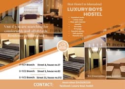 luxury boys hostel E11 (job holders/students/CSS)
