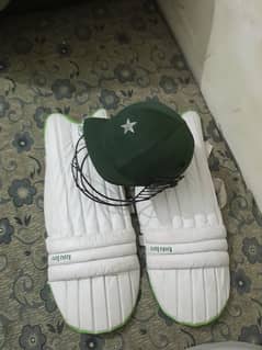 hardball cricket pad and helmet for sale