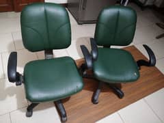 3 office revolving chairs