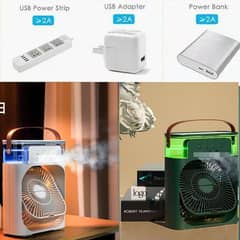 Mist fan air conditioning / water mist fan electric usb.