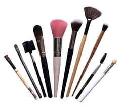 Makeup Brush Set, Set Of 10