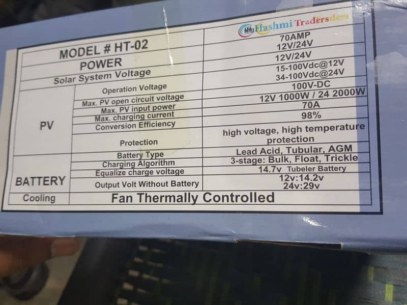 Energy mppt 70A (PV range 100 volt) 1