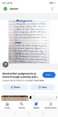 Hand writing assignment