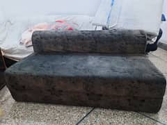 sofa cum bed along with two seaters