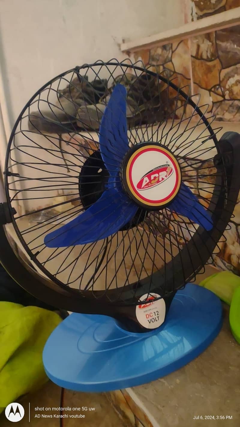 Solar DC 12V  fan  12" 1